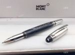 New Replica Mont Blanc Pens StarWalker Silver Cap Black Marble Rollerball